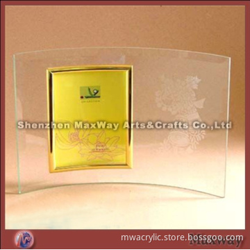 Clear Carved Rose Acrylic Photo Frame Mother's Day Gift